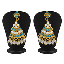 Sukkhi Sublime Aqua and White Colour Stone Studded Necklace Set-1