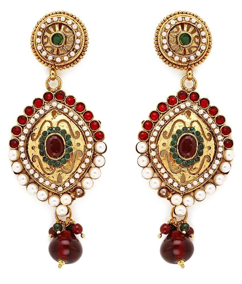 Sukkhi Magnificent Gold Plated Pearl Earring For Women