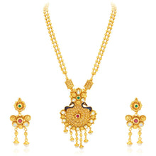 Sukkhi Magnificent Pecock Gold Plated Necklace Set For Women-1