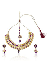 Sukkhi Artistically Gold Plated AD Necklace Set For Women-1