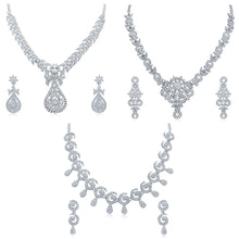 8999 Sukkhi Glimmery 3 Pieces Necklace Set Combo
