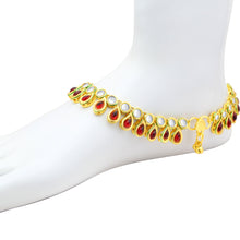 Sukkhi Exotic Gold Plated Anklet For Women Pack Of 2-1