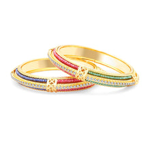 Sukkhi Artistically Gold Plated AD Bangles For Women Pack Of 2