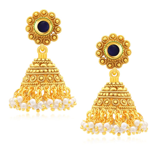 Sukkhi Lavish Gold Plated Jhumki Earrings For Women