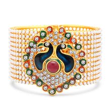 Sukkhi Modish Peacock Gold Plated AD Kada For Women Pack Of 1-1