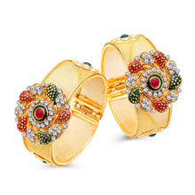 Sukkhi Glimmery Gold Plated AD Kada For Women Pack Of 2
