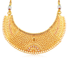 Sukkhi Astonish Gold Plated LCT Stone Choker Necklace Set For Women-1