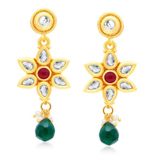 Sukkhi Delightful Gold Plated AD Choker Necklace Set For Women-1