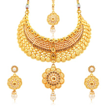 Sukkhi Marvellous Gold Plated LCT Stone Choker Necklace Set For Women