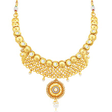 Sukkhi Classic Gold Plated AD Collar Necklace Set For Women-1