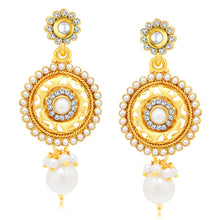 Sukkhi Classic Gold Plated AD Collar Necklace Set For Women-1