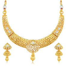 Sukkhi Finely Gold Plated Collar Necklace Set For Women