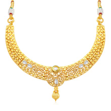 Sukkhi Wavy Gold Plated Collar Necklace Set For Women-1