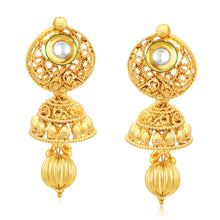 Sukkhi Wavy Gold Plated Collar Necklace Set For Women-1