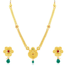 Sukkhi Trendy Jalebi Gold Plated Long Haram Necklace Set For Women