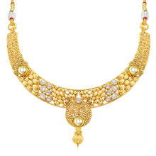 Sukkhi Brilliant Jalebi Gold Plated Collar Necklace Set For Women-1