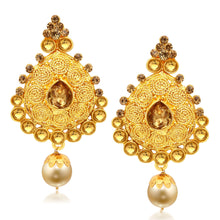 Sukkhi Ravishing Jalebi Gold Plated LCT Stone Collar Necklace Set For Women-1