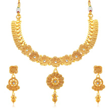 Sukkhi Stunning Jalebi Gold Plated Collar Necklace Set For Women