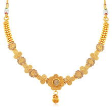 Sukkhi Dazzling Jalebi Gold Plated LCT Stone Collar Necklace Set For Women-1