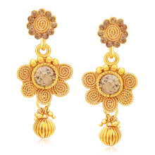 Sukkhi Dazzling Jalebi Gold Plated LCT Stone Collar Necklace Set For Women-1