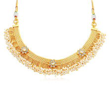 Sukkhi Glamorous Jalebi Gold Plated AD Choker Necklace Set For Women-1