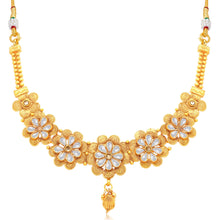 Sukkhi Sublime Jalebi Gold Plated AD With LCT Stone Collar Necklace Set For Women-1