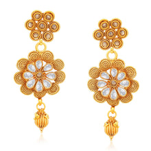 Sukkhi Sublime Jalebi Gold Plated AD With LCT Stone Collar Necklace Set For Women-1