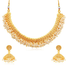 Sukkhi Excellent Jalebi Gold Plated Choker Necklace Set For Women