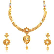 Sukkhi Modern Jalebi Gold Plated Collar Necklace Set For Women