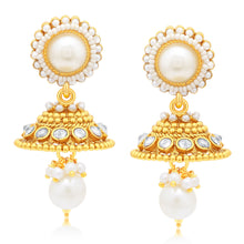 Sukkhi Appealing 3 String Laxmi Temple Gold Plated Long Haram Necklace Set For Women-1