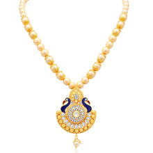 Sukkhi Blossomy Peacock Gold Plated AD Princess Necklace Set For Women-1