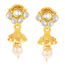 Sukkhi Blossomy Peacock Gold Plated AD Princess Necklace Set For Women-1