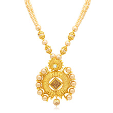Sukkhi Delightly Gold Plated LCT Stone Princess Necklace Set For Women-1