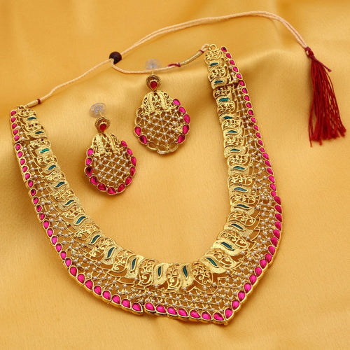 Sukkhi Incredible Gold Plated Collar Necklace Set For Women