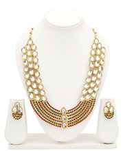 Sukkhi Astonish Gold Plated AD Collar Necklace Set For Women-2