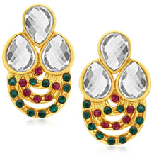 Sukkhi Astonish Gold Plated AD Collar Necklace Set For Women-5