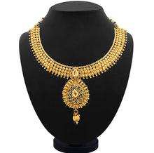0026 Sukkhi Traditional Gold Plated Choker Necklace Set for Women