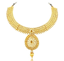 0026 Sukkhi Traditional Gold Plated Choker Necklace Set for Women