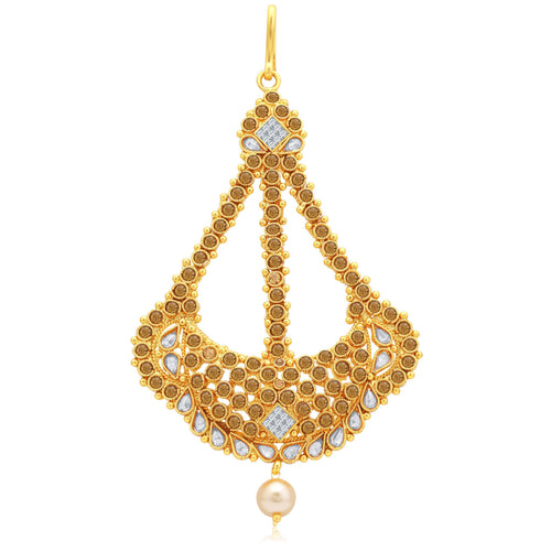 Sukkhi Classy Gold Plated AD With LCT Stone Passa For Women