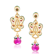 Pissara Kundan-CZ Gold and Rhodium plated Glittery Pendant Set-4