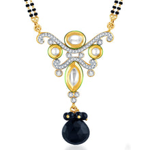 Pissara Kundan-CZ Gold and Rhodium plated Splendid Mangal Sutra Set -1