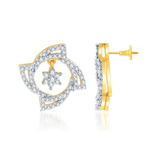 Pissara Ravishing Gold and Rhodium plated CZ Pendant Set -2