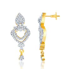 Pissara Lavish Gold and Rhodium plated CZ Pendant Set -2