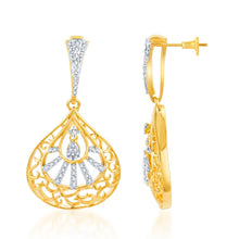 Pissara Gleaming Gold and Rhodium plated CZ Pendant Set -2