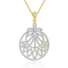 Pissara Enchanting Gold and Rhodium plated CZ Pendant Set -1