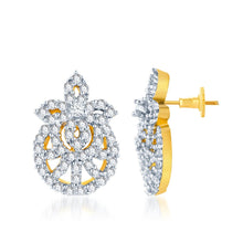 Pissara Enchanting Gold and Rhodium plated CZ Pendant Set -2