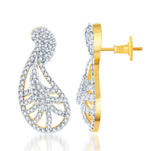 Pissara Pretty Gold and Rhodium plated CZ Pendant Set -2