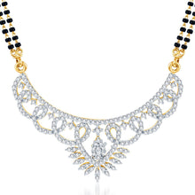 Pissara Stylish Gold and Rhodium plated CZ Mangal Sutra Set -1