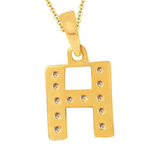 Sukkhi Cubic Zirconia Stone Studded Alphabet 'H' Pendant with Chain-2