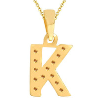 Sukkhi Cubic Zirconia Stone Studded Alphabet 'K' Pendant with Chain-2